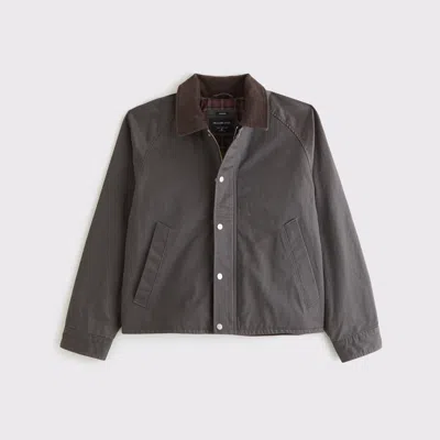 Abercrombie & Fitch Lightweight Barn Jacket In Green