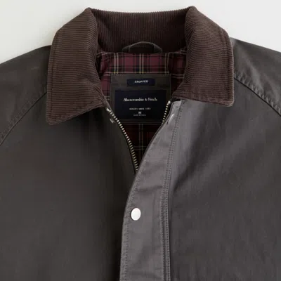 Abercrombie & Fitch Lightweight Barn Jacket In Green