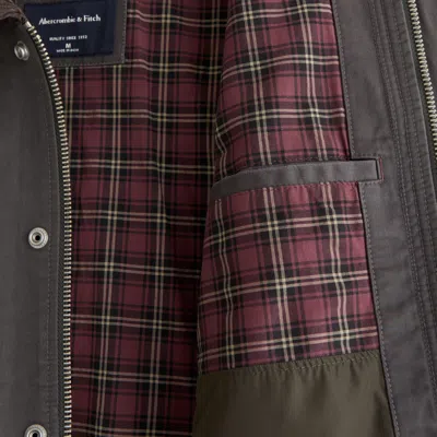 Abercrombie & Fitch Lightweight Barn Jacket In Green