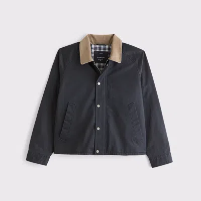 Abercrombie & Fitch Lightweight Barn Jacket In Blue