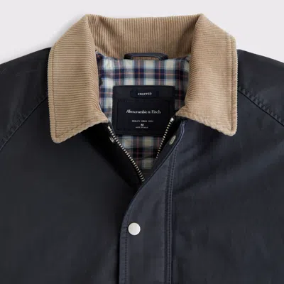 Abercrombie & Fitch Lightweight Barn Jacket In Blue