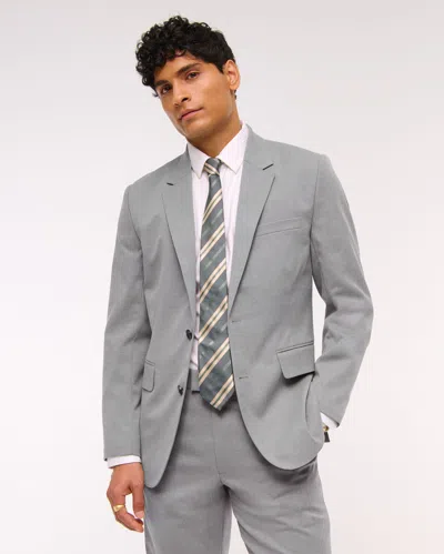 Abercrombie & Fitch The A&f Collins Slim Blazer In Gray