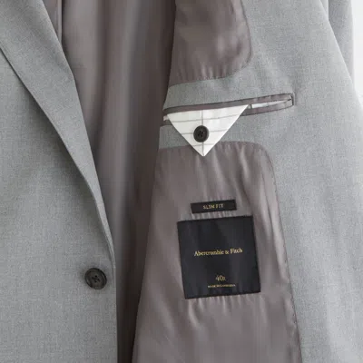 Abercrombie & Fitch The A&f Collins Slim Blazer In Gray