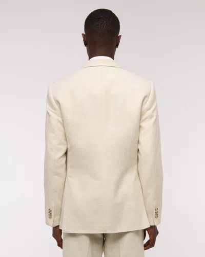 Abercrombie & Fitch The A&f Collins Classic Cotton-texture Blazer In Neutral