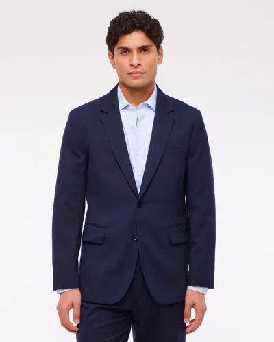 Abercrombie & Fitch The A&f Collins Classic Blazer In Blue
