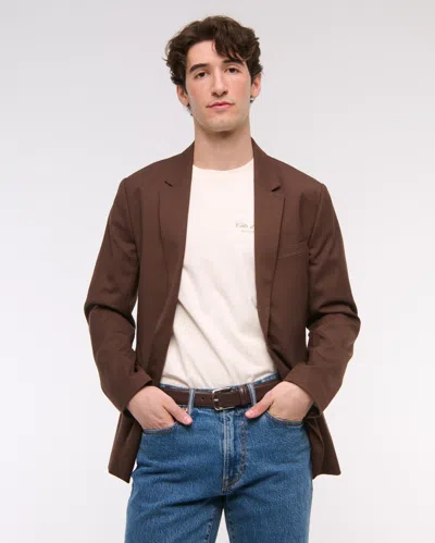 Abercrombie & Fitch The A&f Collins Slim Blazer In Brown