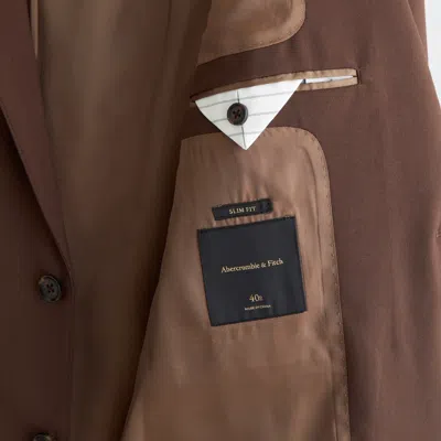 Abercrombie & Fitch The A&f Collins Slim Blazer In Brown