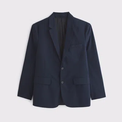 Abercrombie & Fitch The A&f Collins Athletic Fit Blazer In Blue