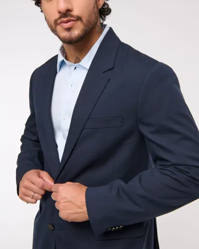 Abercrombie & Fitch The A&f Collins Athletic Fit Blazer In Blue