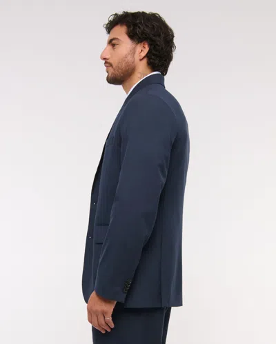 Abercrombie & Fitch The A&f Collins Athletic Fit Blazer In Blue