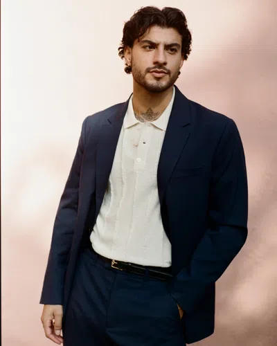 Abercrombie & Fitch The A&f Collins Athletic Fit Blazer In Blue