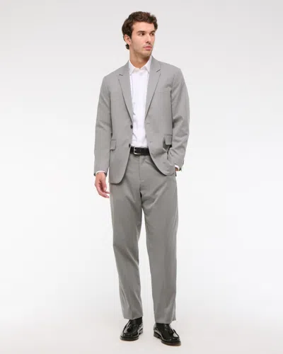 Abercrombie & Fitch The A&f Collins Classic Blazer In Gray