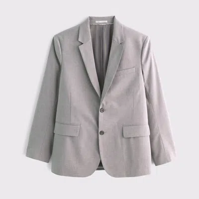 Abercrombie & Fitch The A&f Collins Athletic Fit Blazer In Gray