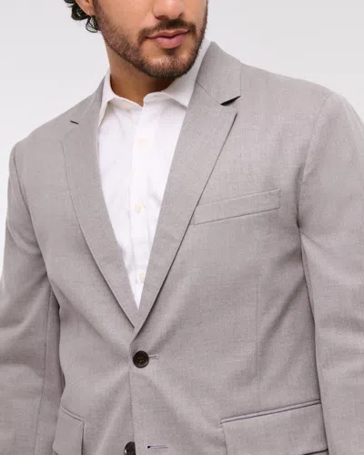 Abercrombie & Fitch The A&f Collins Athletic Fit Blazer In Gray