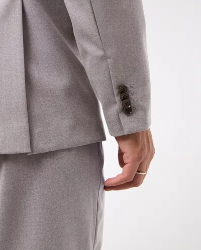 Abercrombie & Fitch The A&f Collins Athletic Fit Blazer In Gray