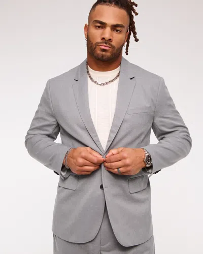 Abercrombie & Fitch The A&f Collins Athletic Fit Blazer In Gray