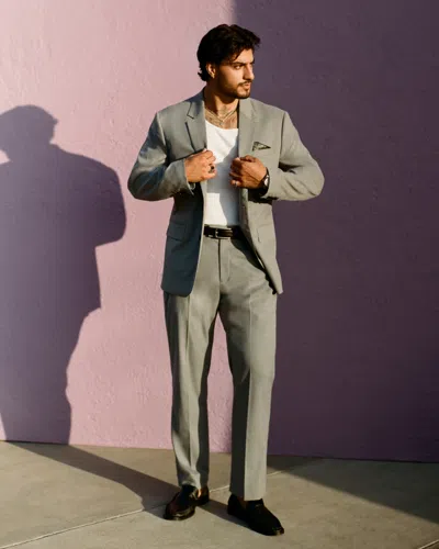 Abercrombie & Fitch The A&f Collins Athletic Fit Blazer In Gray