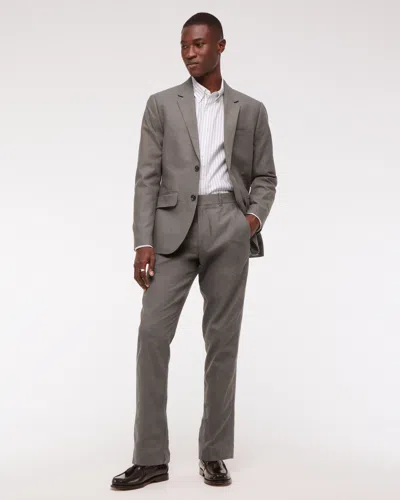 Abercrombie & Fitch The A&f Collins Slim Linen-blend Blazer In Brown