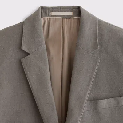 Abercrombie & Fitch The A&f Collins Slim Linen-blend Blazer In Brown