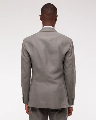 Abercrombie & Fitch The A&f Collins Slim Linen-blend Blazer In Brown