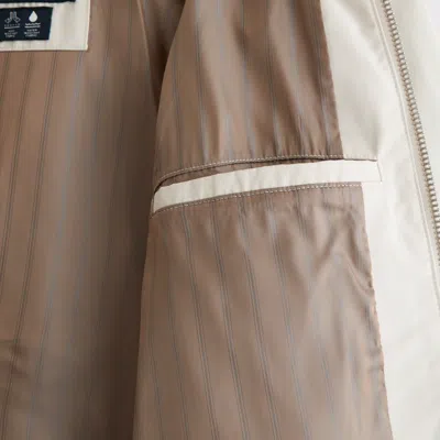 Abercrombie & Fitch Clean Harrington Jacket In Brown