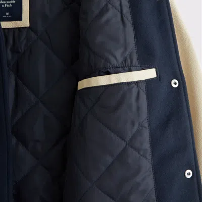 Abercrombie & Fitch New York Giants Varsity Bomber Jacket In Multi