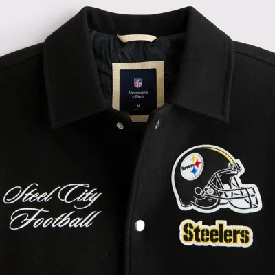 Abercrombie & Fitch Pittsburgh Steelers Varsity Bomber Jacket