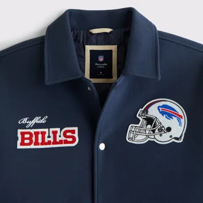 Abercrombie & Fitch Buffalo Bills Varsity Bomber Jacket In Multi