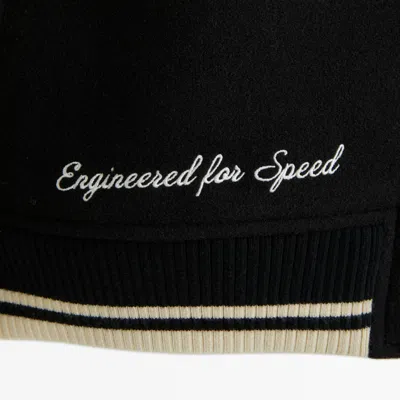 Abercrombie & Fitch Mclaren Varsity Bomber Jacket In Black