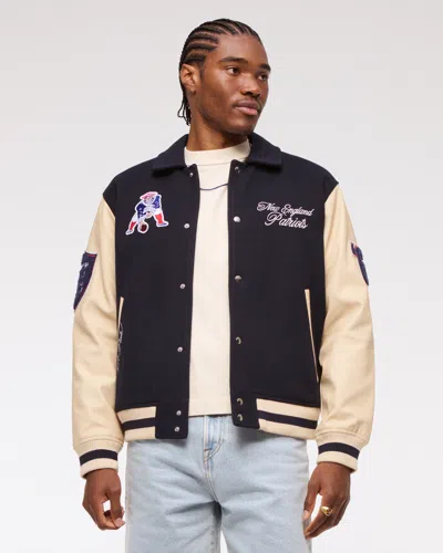 Abercrombie & Fitch New England Patriots Varsity Bomber Jacket