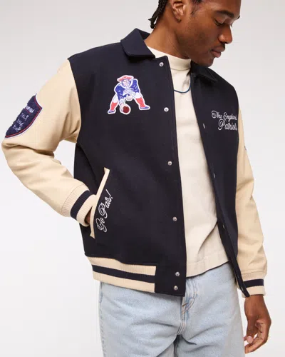 Abercrombie & Fitch New England Patriots Varsity Bomber Jacket