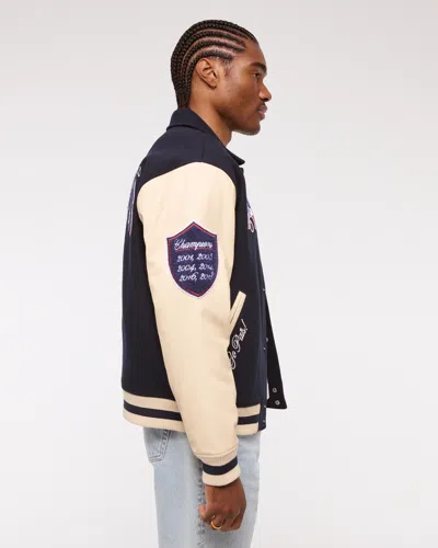 Abercrombie & Fitch New England Patriots Varsity Bomber Jacket