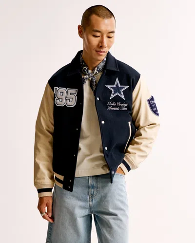 Abercrombie & Fitch Dallas Cowboys Varsity Bomber Jacket