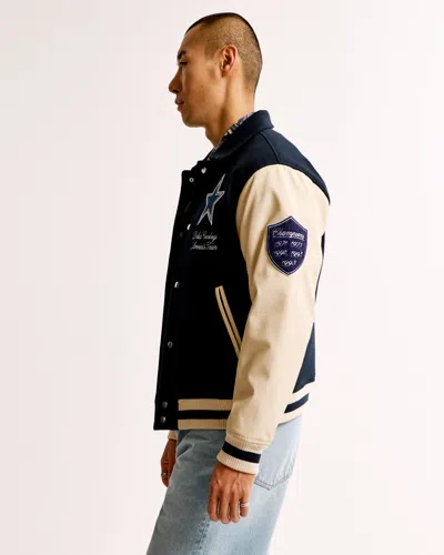 Abercrombie & Fitch Dallas Cowboys Varsity Bomber Jacket