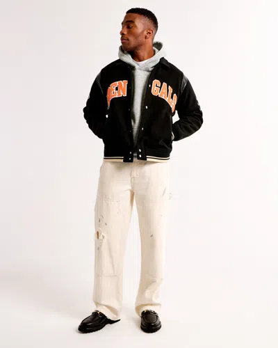 Abercrombie & Fitch Cincinnati Bengals Varsity Bomber Jacket