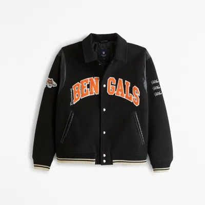 Abercrombie & Fitch Cincinnati Bengals Varsity Bomber Jacket