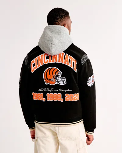 Abercrombie & Fitch Cincinnati Bengals Varsity Bomber Jacket