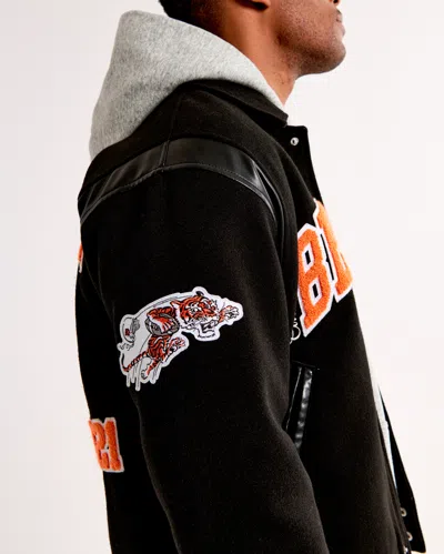 Abercrombie & Fitch Cincinnati Bengals Varsity Bomber Jacket