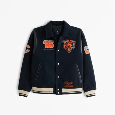 Abercrombie & Fitch Chicago Bears Varsity Bomber Jacket