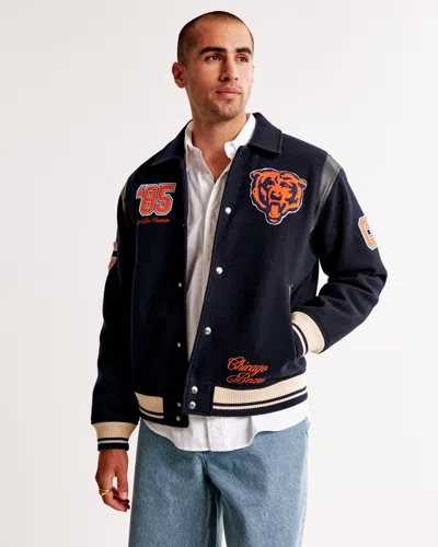 Abercrombie & Fitch Chicago Bears Varsity Bomber Jacket