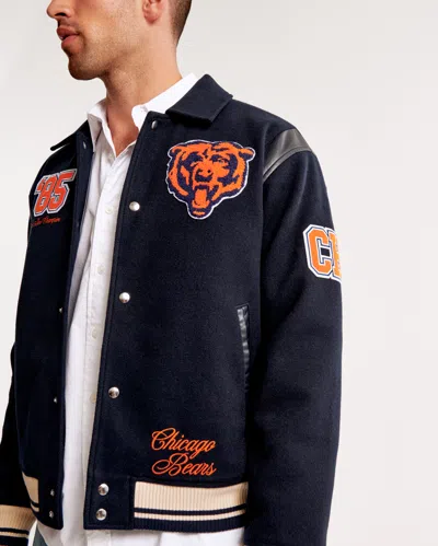 Abercrombie & Fitch Chicago Bears Varsity Bomber Jacket