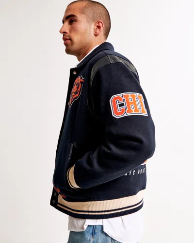 Abercrombie & Fitch Chicago Bears Varsity Bomber Jacket