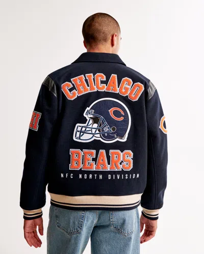 Abercrombie & Fitch Chicago Bears Varsity Bomber Jacket