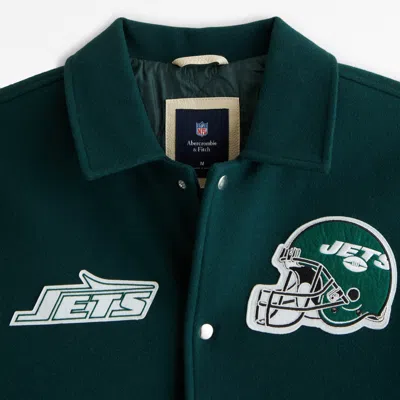 Abercrombie & Fitch New York Jets Varsity Bomber Jacket