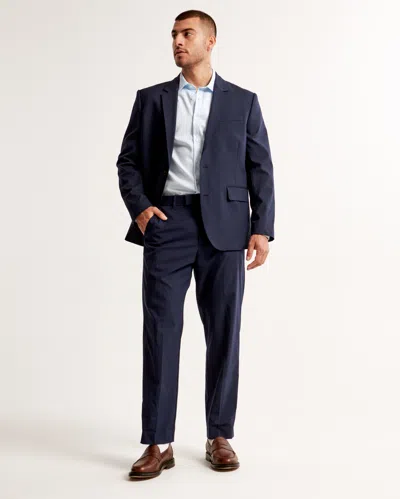 Abercrombie & Fitch The A&f Collins Classic Blazer In Blue