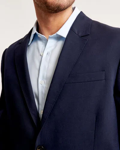 Abercrombie & Fitch The A&f Collins Classic Blazer In Blue
