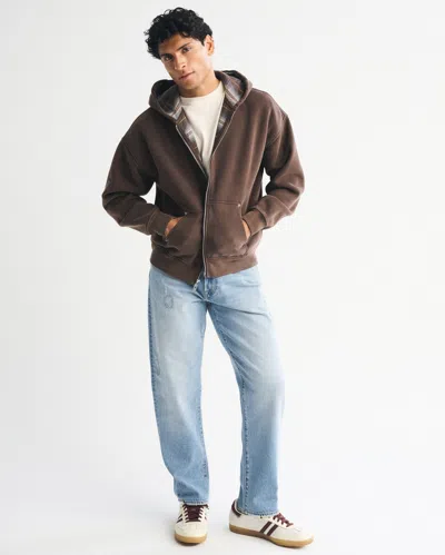 Abercrombie & Fitch Loose Jean In Brown