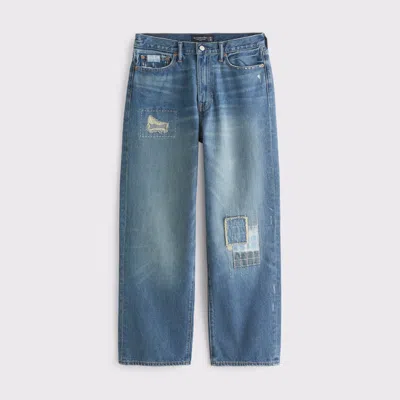 Abercrombie & Fitch Baggy Jean In Blue