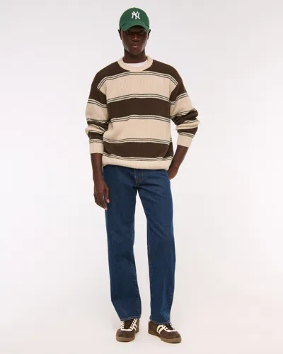 Abercrombie & Fitch Relaxed Straight Jean In Blue