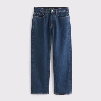 Abercrombie & Fitch Relaxed Straight Jean In Blue
